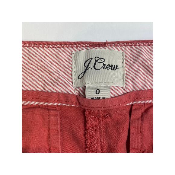 J. Crew Berry Chino Shorts Women's Size 0 - Picture 3 of 8